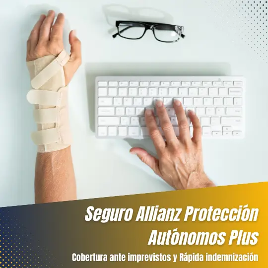 Profesional accidentado con Seguro Allianz Protección Autónomos Plus para Imprevistos