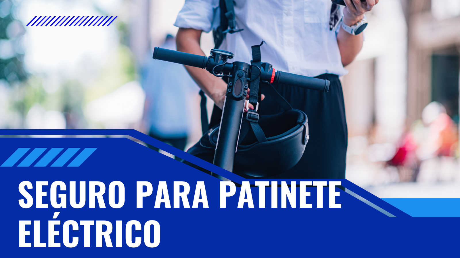 Conductor de patinete y con Seguro para Patinete Eléctrico