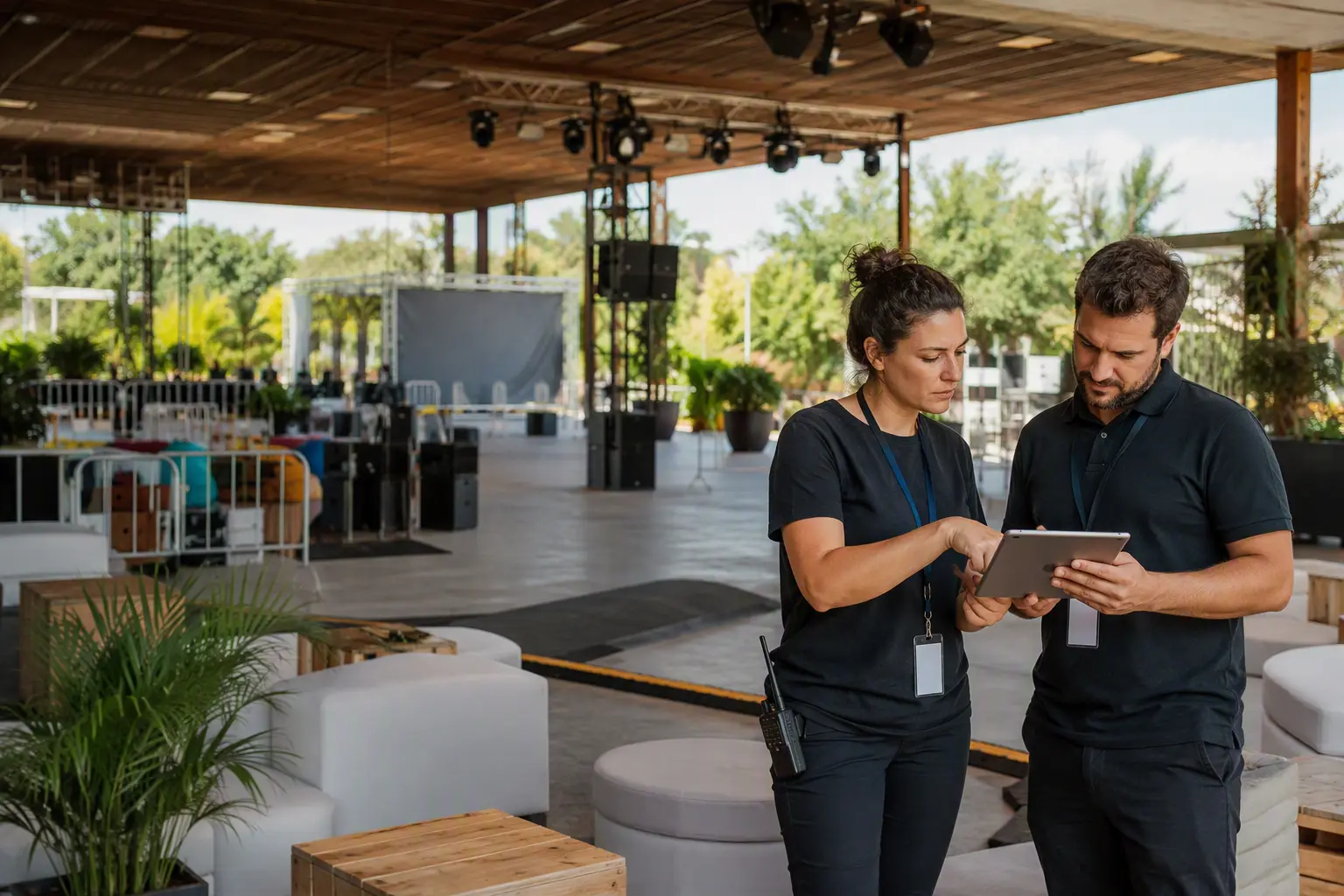 HOMBRE Y MUJER con su Seguro de responsabilidad civil para ocio y eventos